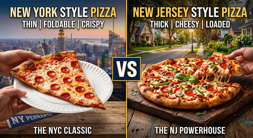NJ Pizza vs NY Pizza